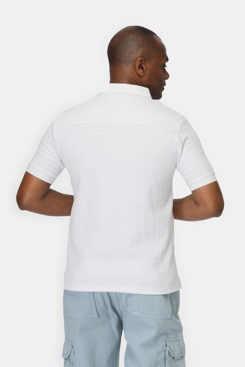 Polo Shirt Regular Fit White - Image 4