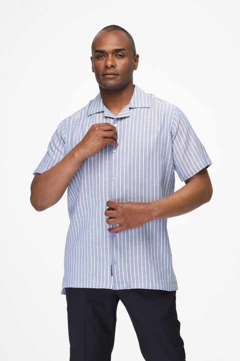 New Fit Shirt Half Blue - Image 3