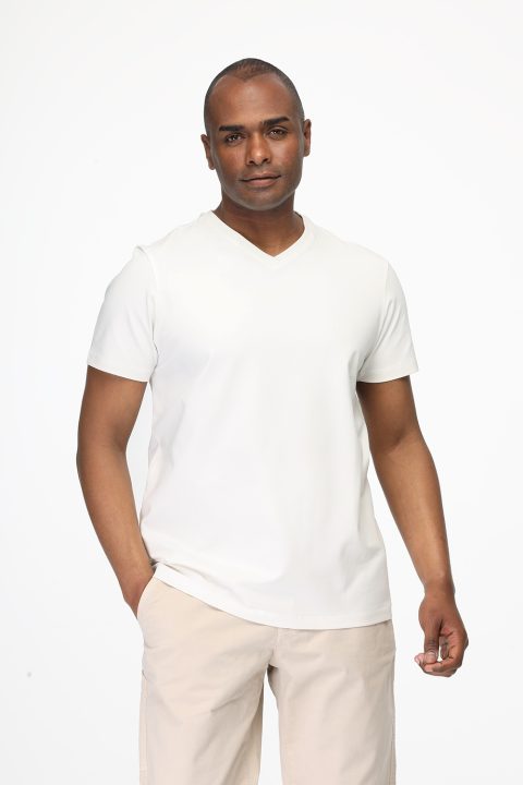 Regular Fit T-Shirt V Off White