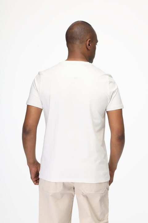 Regular Fit T-Shirt V Off White - Image 3