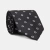Jacquard Tie 7 cm Black