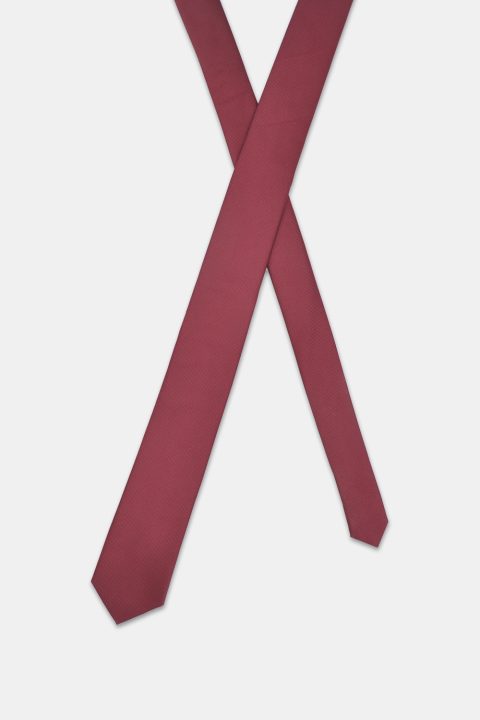 Jacquard Tie 6 cm Maroon - Image 2