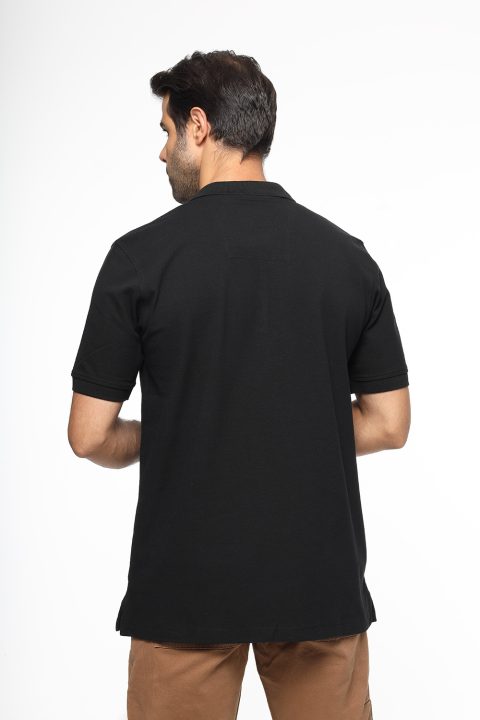Polo Shirt Regular Fit Black - Image 3