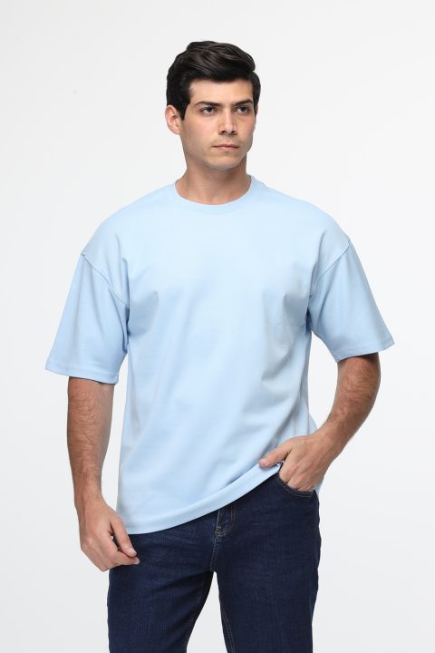 Over Size T-Shirt Light Blue
