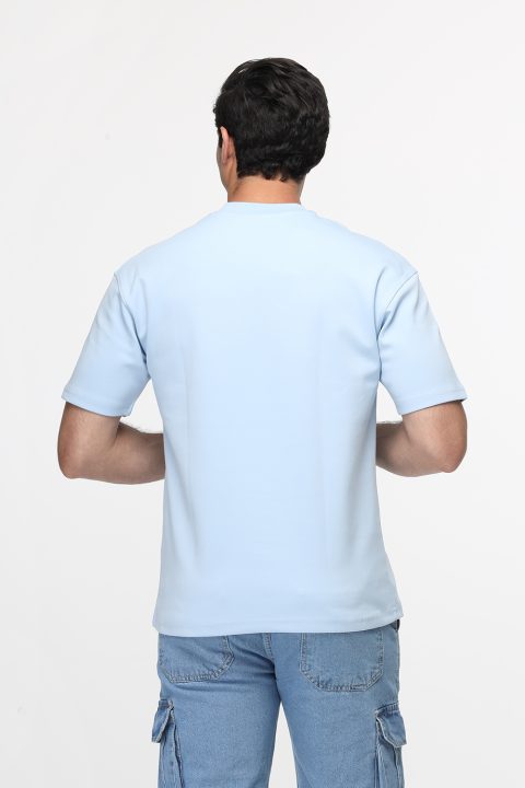 Over Size T-Shirt Medium Blue - Image 3