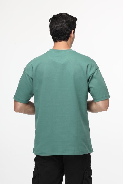 Over Size T-Shirt Green - Image 3