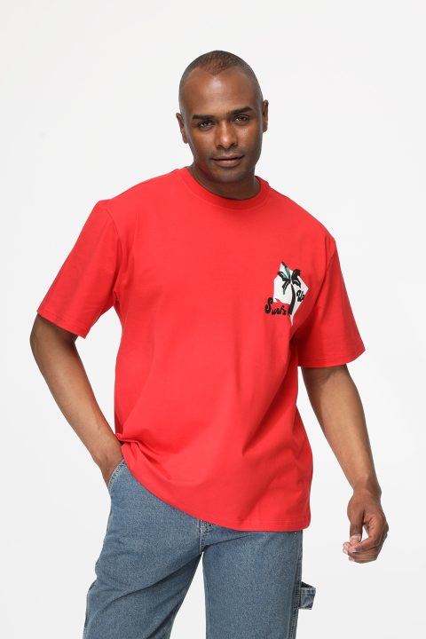 Relax Fit T-Shirt Red - Image 3