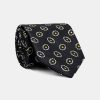 Jacquard Tie 7 cm Black