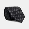 Jacquard Tie 7 cm Black