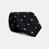 Jacquard Tie 7 cm Black