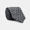 Jacquard Tie 7 cm Black