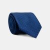 Jacquard Tie 7 cm Dark Blue