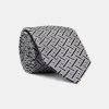 Jacquard Tie 7 cm Black