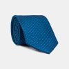Jacquard Tie 7 cm Blue