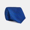 Jacquard Tie 7 cm Blue