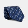 Jacquard Tie 7 cm Dark Blue