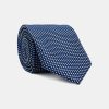 Jacquard Tie 7 cm Dark Blue
