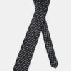 Jacquard Tie 7 cm Black - Image 2