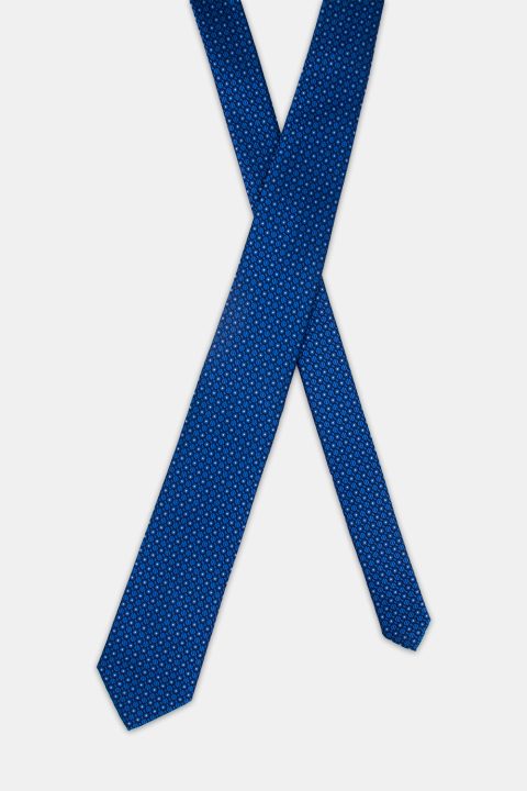 Jacquard Tie 7 cm Blue - Image 2