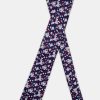Jacquard Tie 7 cm Dark Blue - Image 2
