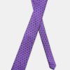 Jacquard Tie 7 cm Purple - Image 2