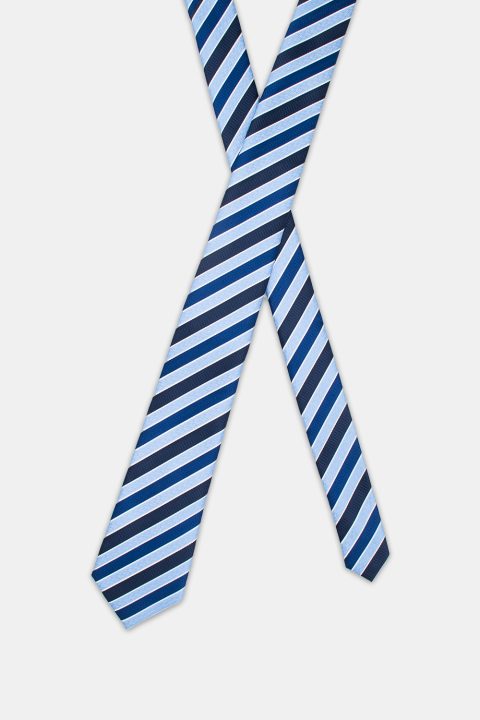 Stripe Tie 7 cm Light Blue - Image 2