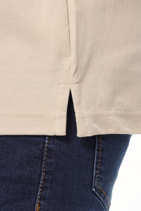 Polo Shirt Regular Fit Beige - Image 4