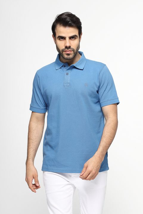 Polo Shirt Regular Fit Light Blue